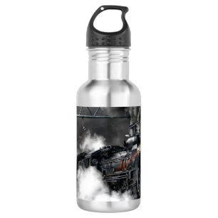 Bouteille D'eau En Acier Inoxydable Nuit locomotive de transport de train de vapeur