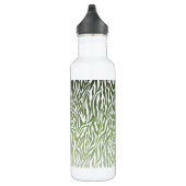 Bouteille D'eau En Acier Inoxydable Ombre d'impression Wild Green Zebra (Droite)
