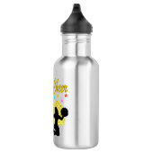 BOUTEILLE D'EAU EN ACIER INOXYDABLE OR NÉ À CHEER MEGAPHONE POM-POM GIRL (Droite)