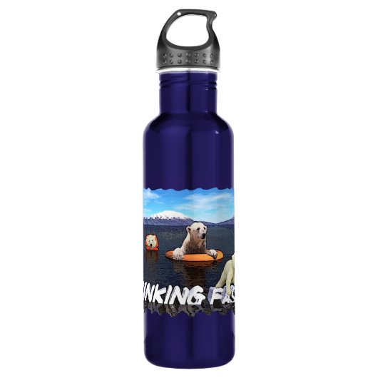 Bouteille D'eau En Acier Inoxydable Ours polaires - Sinking Fast (Devant)