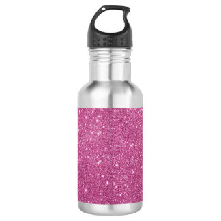 Bouteille D'eau En Acier Inoxydable Paillettes rose vif