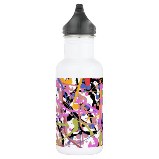 Bouteille D'eau En Acier Inoxydable Paint Splatter (Droite)