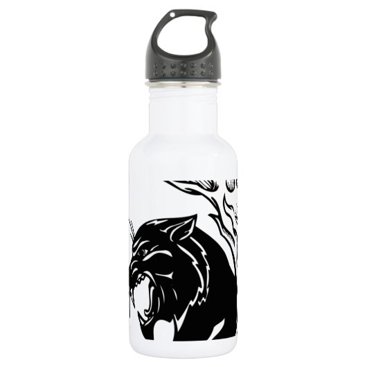 Bouteille D'eau En Acier Inoxydable Panthère noire (Devant)