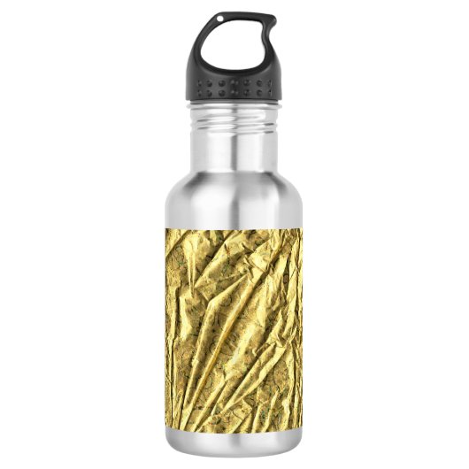 Bouteille D'eau En Acier Inoxydable Papier doré (Devant)