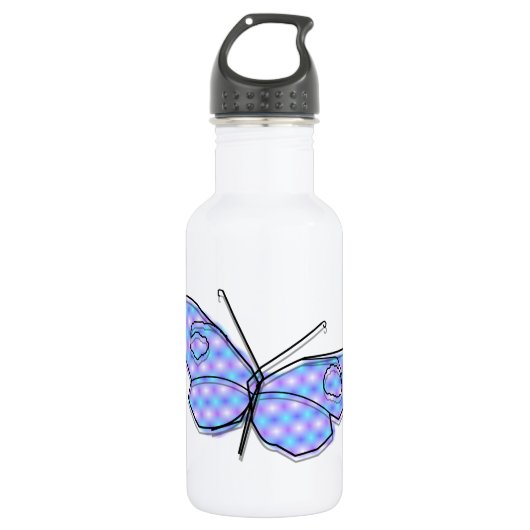 Bouteille D'eau En Acier Inoxydable Papillon cosmique (Devant)