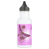 Bouteille D'eau En Acier Inoxydable Papillon Violet Rose (Gauche)