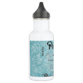 Bouteille D'eau En Acier Inoxydable Paris | Damas bleues (Gauche)