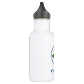 Bouteille D'eau En Acier Inoxydable Parrot de pirate Monogramme Nautique (Gauche)