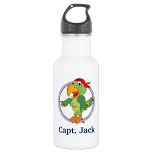 Bouteille D'eau En Acier Inoxydable Parrot de pirate Monogramme Nautique