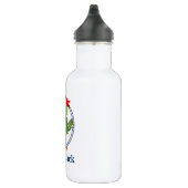Bouteille D'eau En Acier Inoxydable Parrot de pirate Monogramme Nautique (Droite)