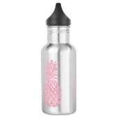 Bouteille D'eau En Acier Inoxydable parties scintillant rose look ananas (Gauche)