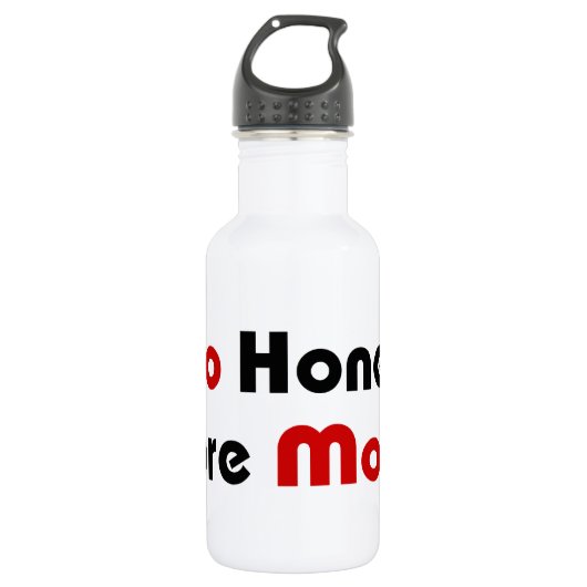 Bouteille D'eau En Acier Inoxydable Pas de Miel plus d'argent (Devant)