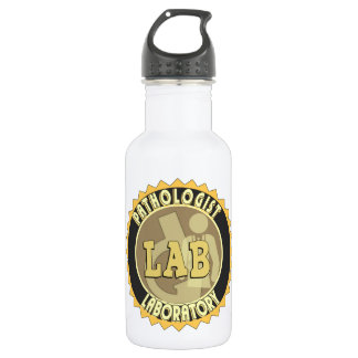 BOUTEILLE D'EAU EN ACIER INOXYDABLE PATHOLOGISTE BADGE LOGO LABORATOIRE MÉDICALE