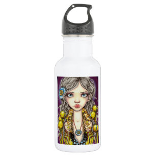 Bouteille D'eau En Acier Inoxydable Pavot bleu