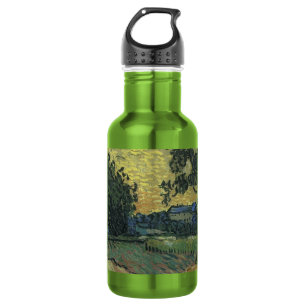 Bouteille D'eau En Acier Inoxydable Paysage de Van Gogh au crépuscule