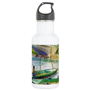 Bouteille D'eau En Acier Inoxydable Pêche au printemps, Vincent van Gogh. Beau prix