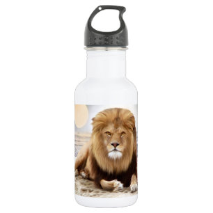 Bouteille D'eau En Acier Inoxydable Peinture de photo d'océan de lion