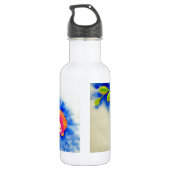 Bouteille D'eau En Acier Inoxydable Peinture d'orchidée romantique orange rose (Dos)