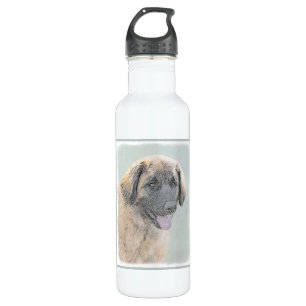 Bouteille D'eau En Acier Inoxydable Peinture Leonberger - Joli art original chien