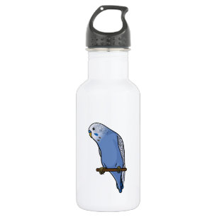 Bouteille D'eau En Acier Inoxydable Perruche bleue