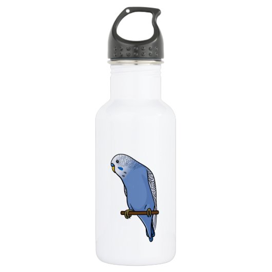 Bouteille D'eau En Acier Inoxydable Perruche bleue (Devant)