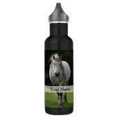 Bouteille D'eau En Acier Inoxydable Photo du poney de Cute (Gauche)