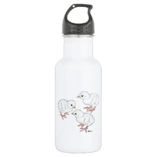 Bouteille D'eau En Acier Inoxydable Pintades blanches