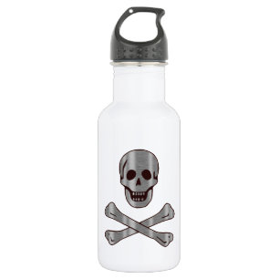 Bouteille D'eau En Acier Inoxydable Pirate en bois en acier