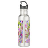 Bouteille D'eau En Acier Inoxydable PixDezines Boho géométrique / Triangles Motif (Dos)