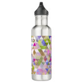 Bouteille D'eau En Acier Inoxydable PixDezines Boho géométrique / Triangles Motif (Droite)
