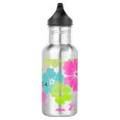Bouteille D'eau En Acier Inoxydable PixDezines rétro hibiscus (Droite)