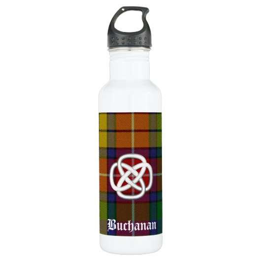 Bouteille D'eau En Acier Inoxydable Plaid Buchanan Tartan Coloré (Devant)
