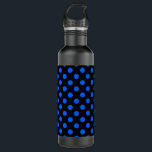 Bouteille D'eau En Acier Inoxydable Pois bleu et noir<br><div class="desc">Pois bleu et noir</div>