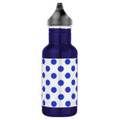 Bouteille D'eau En Acier Inoxydable Pois bleu royal (Droite)