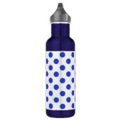 Bouteille D'eau En Acier Inoxydable Pois bleu royal (Droite)