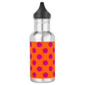 Bouteille D'eau En Acier Inoxydable Pois Fuchsia orange (Gauche)