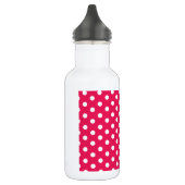 Bouteille D'eau En Acier Inoxydable Pois Rose Et Blanc (Gauche)