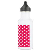 Bouteille D'eau En Acier Inoxydable Pois Rose Et Blanc (Droite)