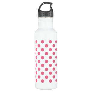 Bouteille D'eau En Acier Inoxydable Pois rose et blanc