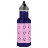 Bouteille D'eau En Acier Inoxydable Pois rose et violet en couche sur (Droite)