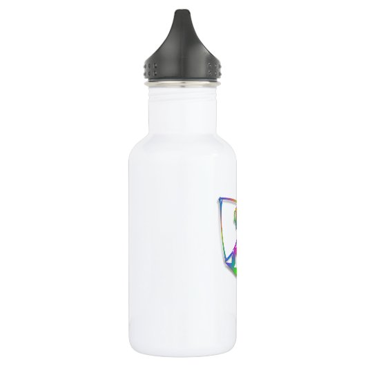 Bouteille D'eau En Acier Inoxydable Poisson Abstrait (Gauche)