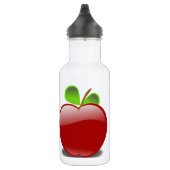 BOUTEILLE D'EAU EN ACIER INOXYDABLE POMME ROUGE (Droite)