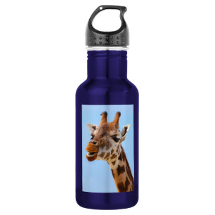 Bouteille D'eau En Acier Inoxydable Portrait de girafe