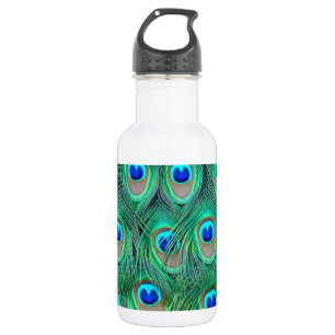 Bouteille D'eau En Acier Inoxydable poster de animal de paon - plumes