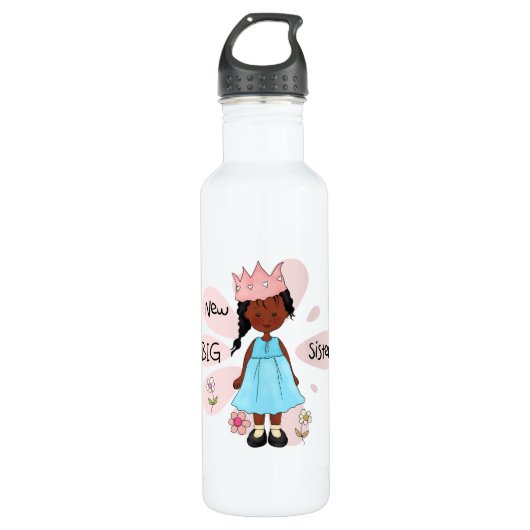 Bouteille D'eau En Acier Inoxydable Princesse Big Soeur Africaine Américaine (Devant)