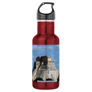 Bouteille D'eau En Acier Inoxydable Pyramide Du Magicien, Uxmal, Mexique
