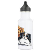Bouteille D'eau En Acier Inoxydable Quatre Cavalier King Charles Spaniels (Droite)