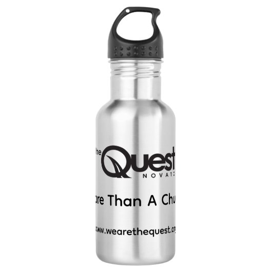 Bouteille d'eau en acier inoxydable Quest (Devant)