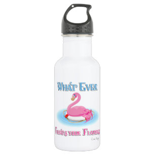 Bouteille D'eau En Acier Inoxydable Quoi qu'il flotte votre Flamant rose 2