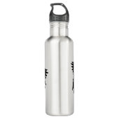 Bouteille D'eau En Acier Inoxydable Raven Art Cool Crow Art Sport Botté (Dos)